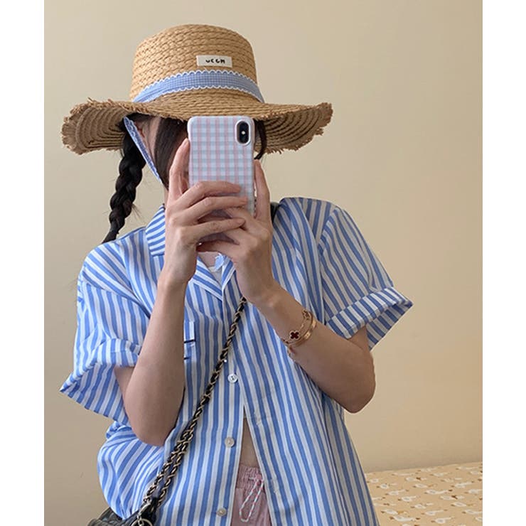 涼しげなリボン付きストローハット | aimoha  | 詳細画像18 