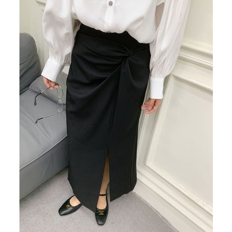 フロントスリット入りロングスカート | aimoha  | 詳細画像9 