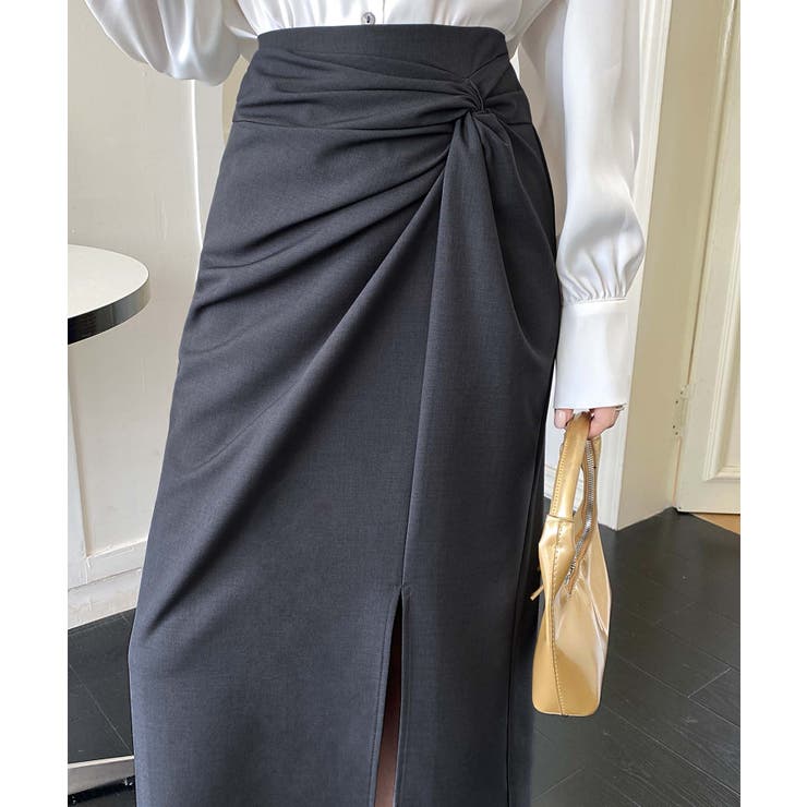 フロントスリット入りロングスカート | aimoha  | 詳細画像11 