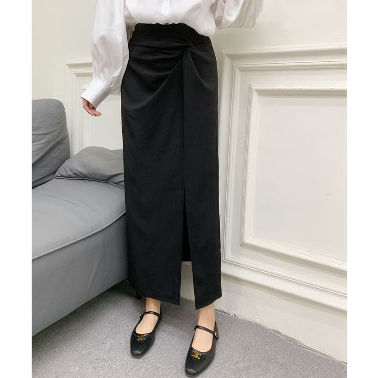 フロントスリット入りロングスカート | aimoha  | 詳細画像2 