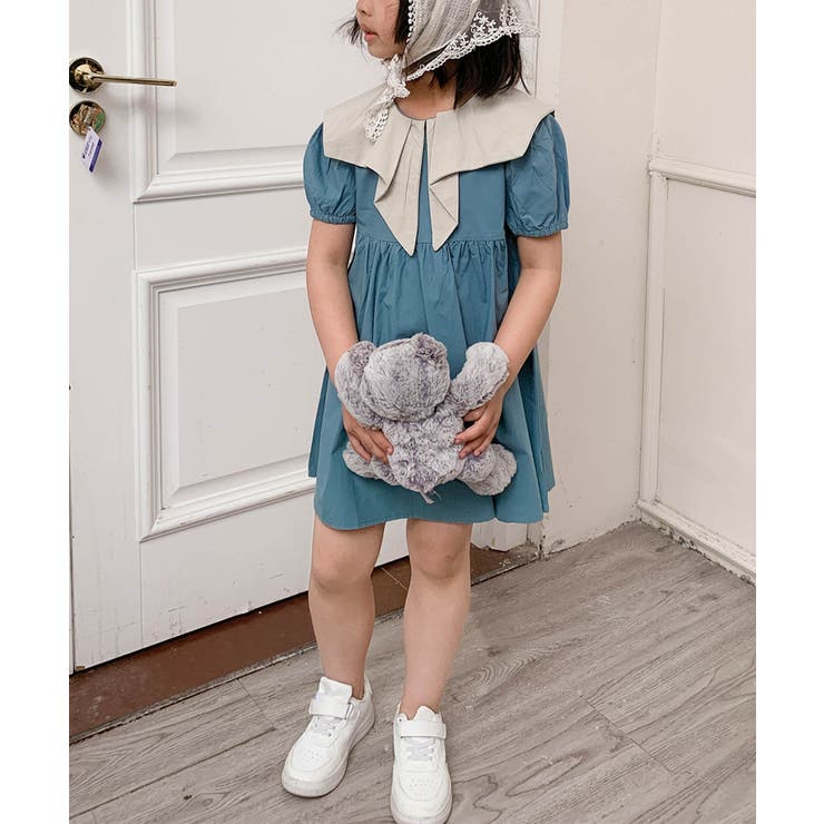 【aimoha-KIDS-】デザインカラーワンピース | aimoha kids | 詳細画像20 