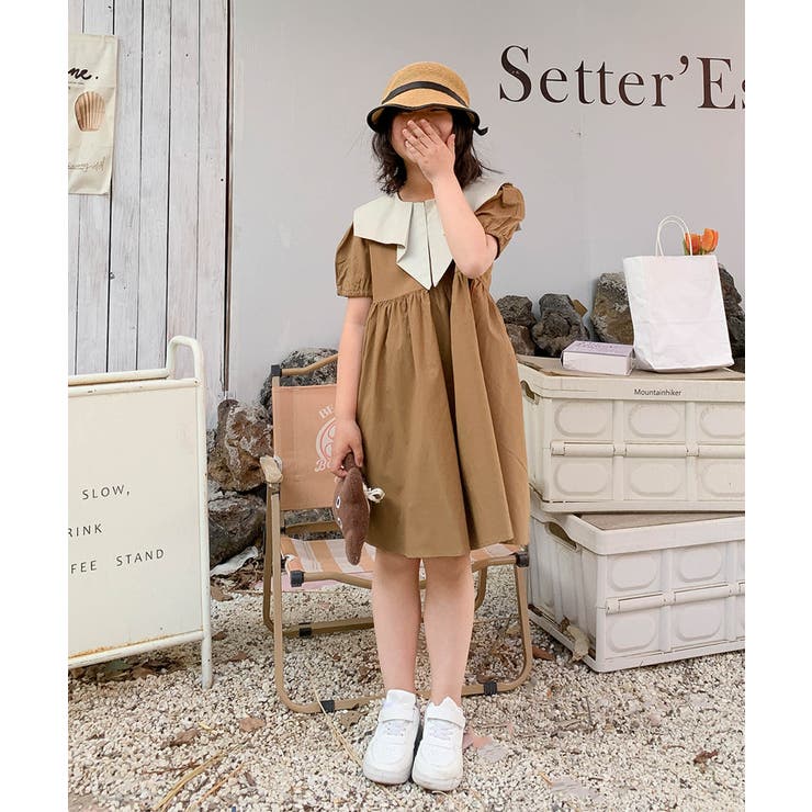 【aimoha-KIDS-】デザインカラーワンピース | aimoha kids | 詳細画像5 