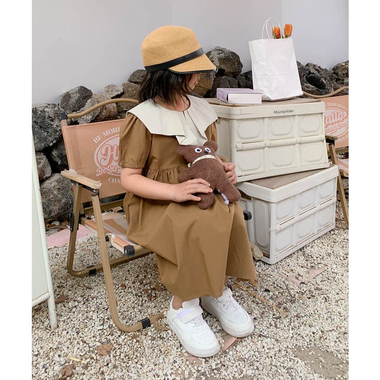 【aimoha-KIDS-】デザインカラーワンピース | aimoha kids | 詳細画像9 