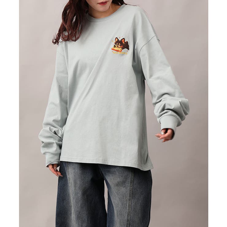 HOOK -original- DOGワンポイント刺繍ロンTEE | HOOK | 詳細画像47 