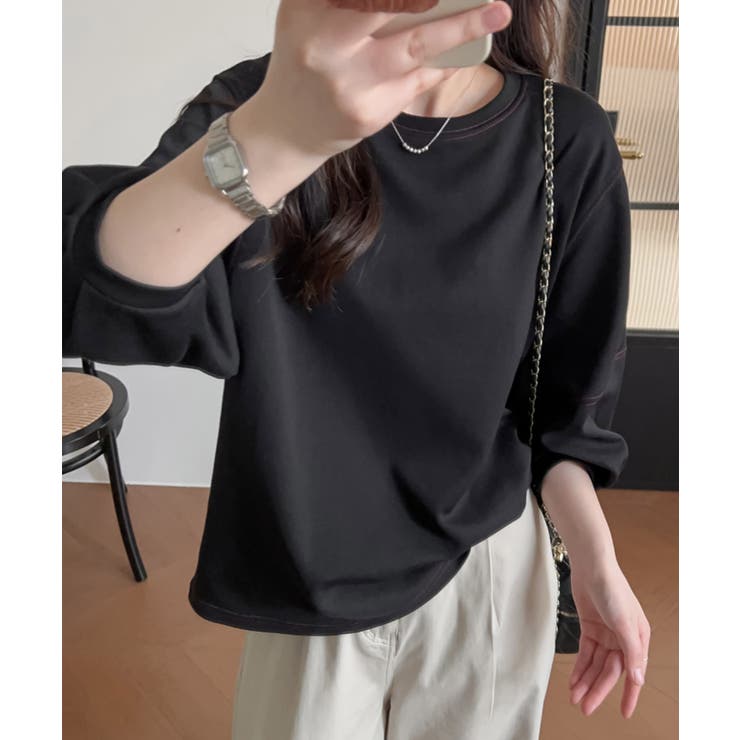 ステッチラインデザインTシャツ | aimoha  | 詳細画像3 