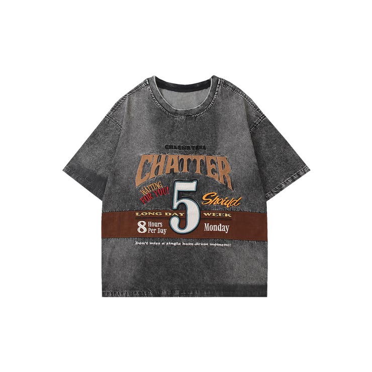 H.esntls ヴィンテージウォッシュ Tシャツ ゆったり プリント ｳﾞｨﾝﾃｰｼﾞｳｫｯｼｭTｼｬﾂ | 子供服のオーシャン＆グラウンド