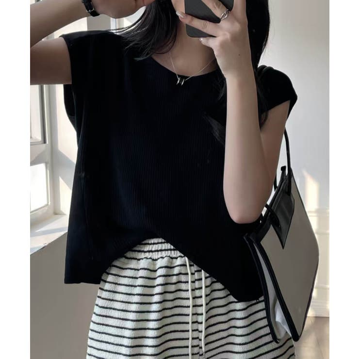 【aimoha】フロントリブデザインノースリーブトップス | aimoha  | 詳細画像11 