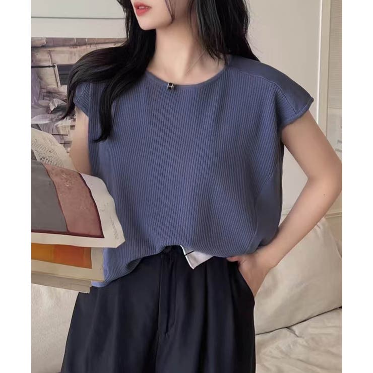 【aimoha】フロントリブデザインノースリーブトップス | aimoha  | 詳細画像12 