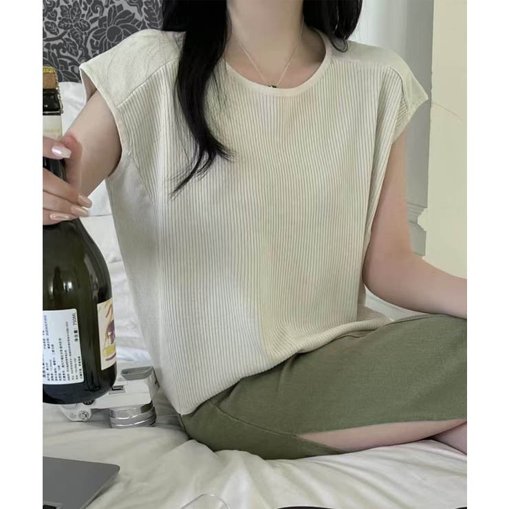 【aimoha】フロントリブデザインノースリーブトップス | aimoha  | 詳細画像16 