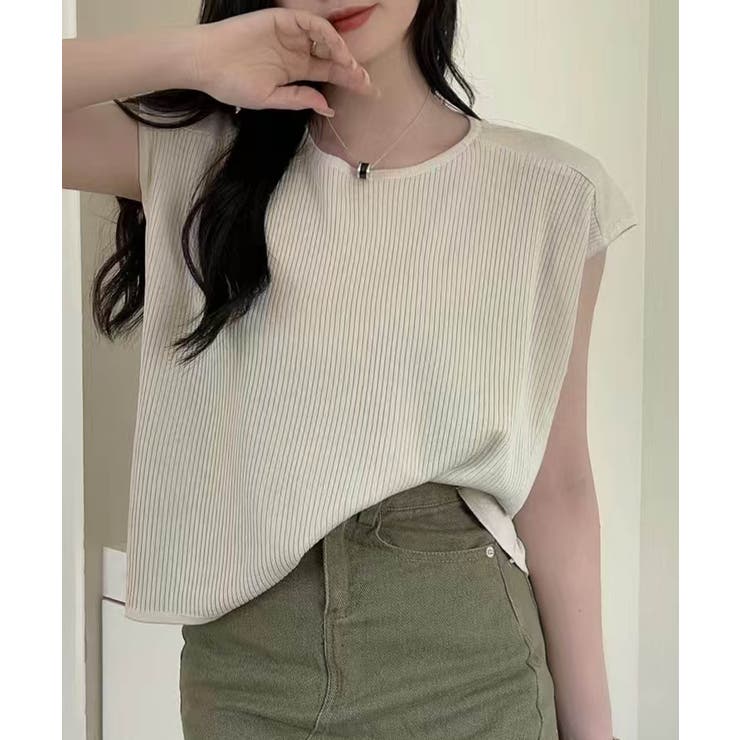 【aimoha】フロントリブデザインノースリーブトップス | aimoha  | 詳細画像17 