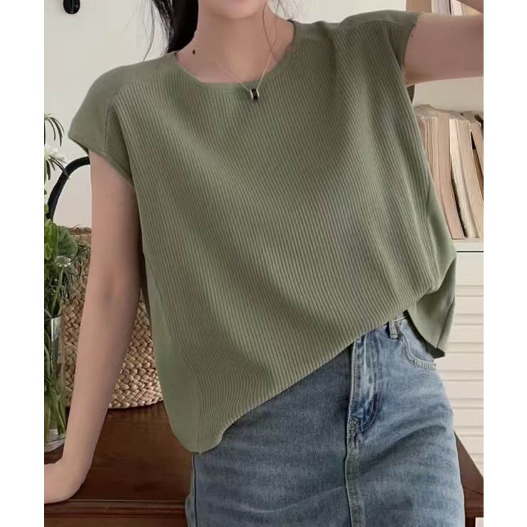 【aimoha】フロントリブデザインノースリーブトップス | aimoha  | 詳細画像4 