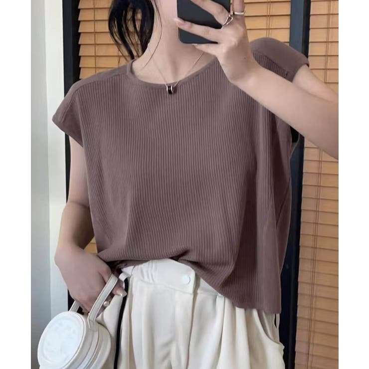 【aimoha】フロントリブデザインノースリーブトップス | aimoha  | 詳細画像7 