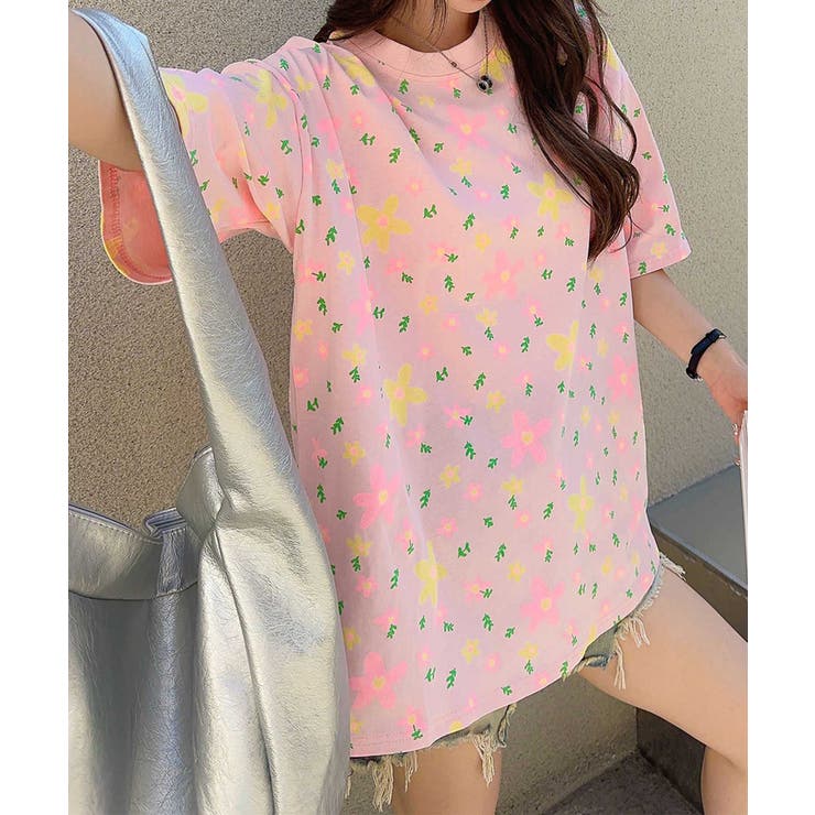 HOOK】for girls カラフルポップアートTシャツ[品番：XT000014108