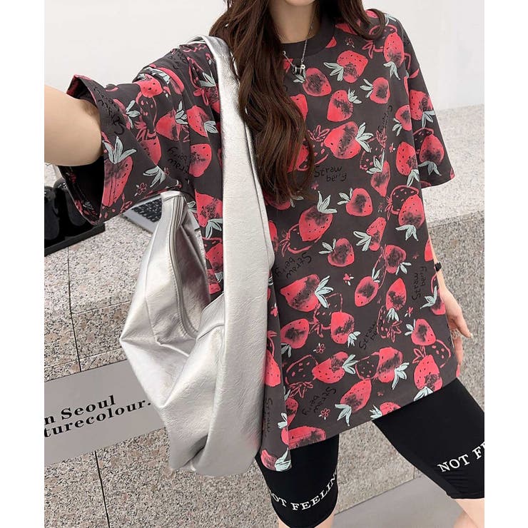 tシャツ Tシャツウィズフックアンドアイディテール / T-Shirt with Hook and Eye Detail レディース HOOK】for girls カラフルポップアートTシャツ[品番