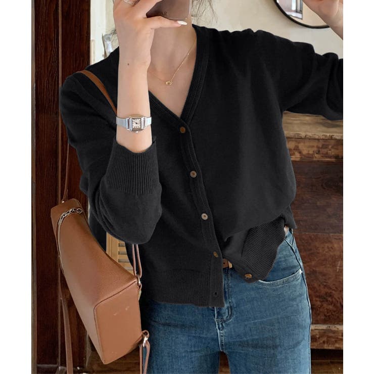 【aimoha】ベーシックVネックニットカーディガン | aimoha  | 詳細画像3 