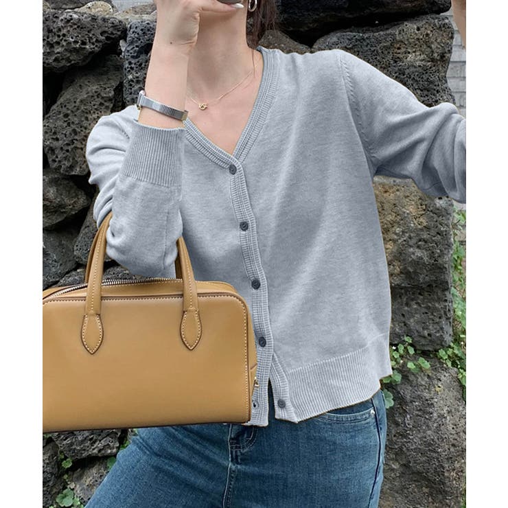 【aimoha】ベーシックVネックニットカーディガン | aimoha  | 詳細画像5 