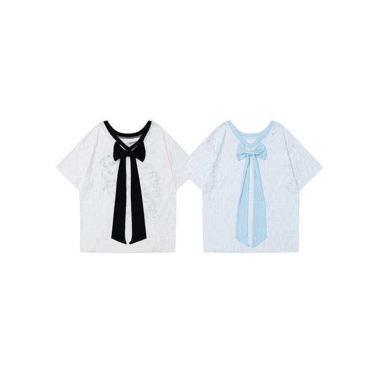 【HOOK】for girls リボンデザインTシャツ | HOOK | 詳細画像1 