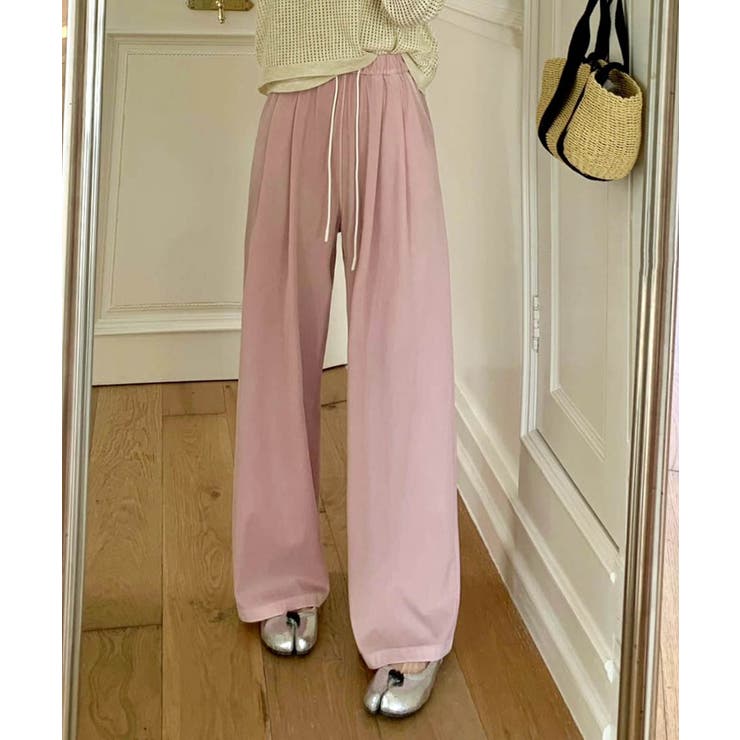 【aimoha】ハイウエストドレープストレートパンツ | aimoha  | 詳細画像5 