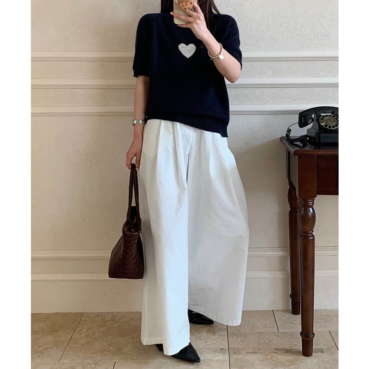 【aimoha】ハートモチーフニットトップス | aimoha  | 詳細画像5 