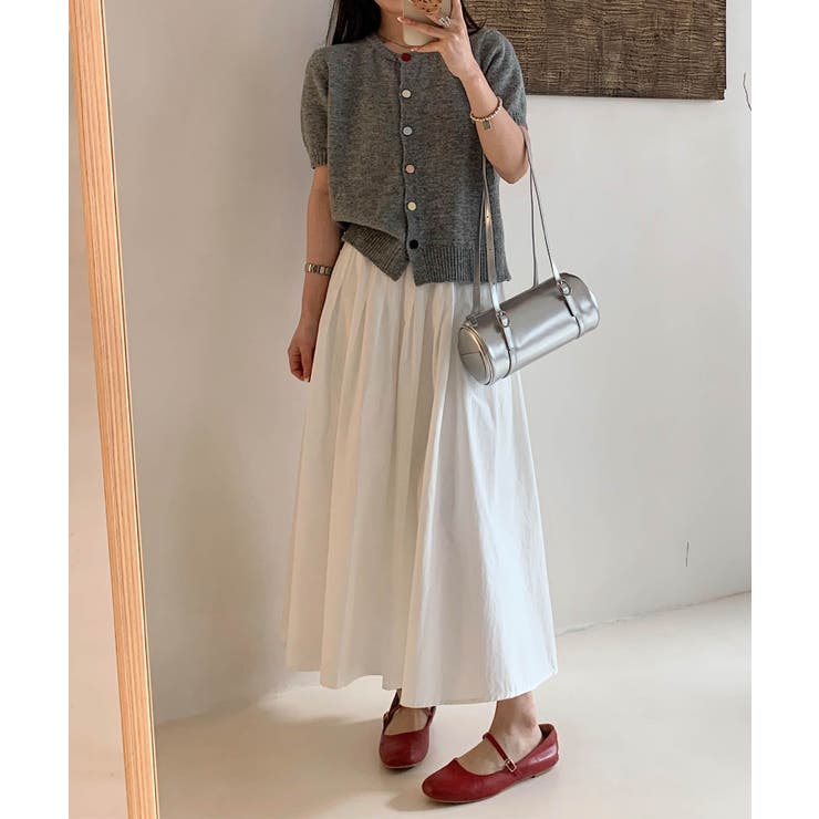 【aimoha】カラフルボタン ショートスリーブカーディガン 半袖 | aimoha  | 詳細画像3 