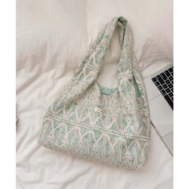 レース刺繍トートバッグ | aimoha  | 詳細画像9 