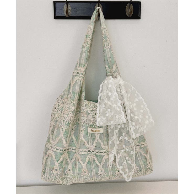 レース刺繍トートバッグ | aimoha  | 詳細画像11 