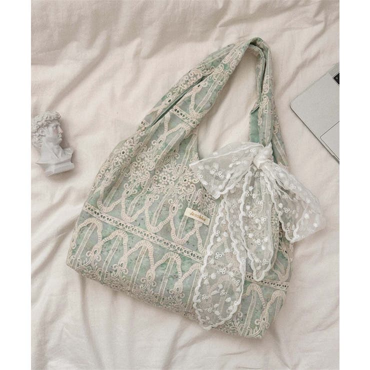 レース刺繍トートバッグ | aimoha  | 詳細画像12 