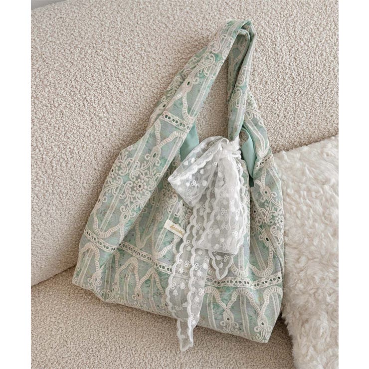 レース刺繍トートバッグ | aimoha  | 詳細画像13 