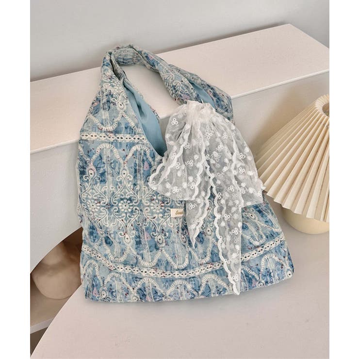 レース刺繍トートバッグ | aimoha  | 詳細画像14 