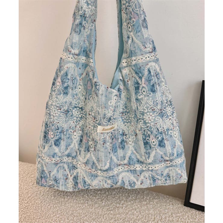 レース刺繍トートバッグ | aimoha  | 詳細画像15 