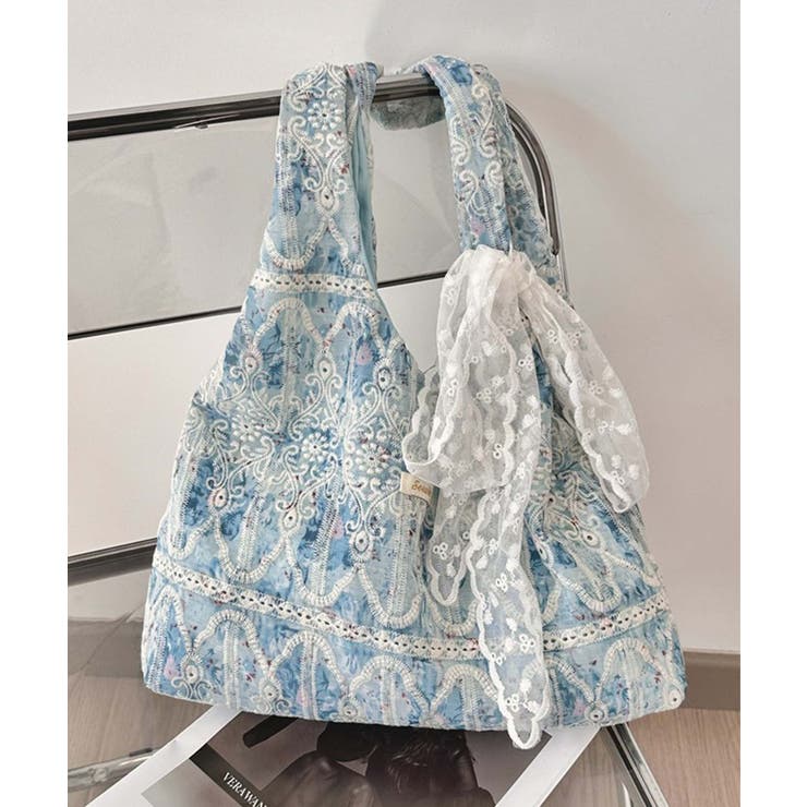 レース刺繍トートバッグ | aimoha  | 詳細画像16 