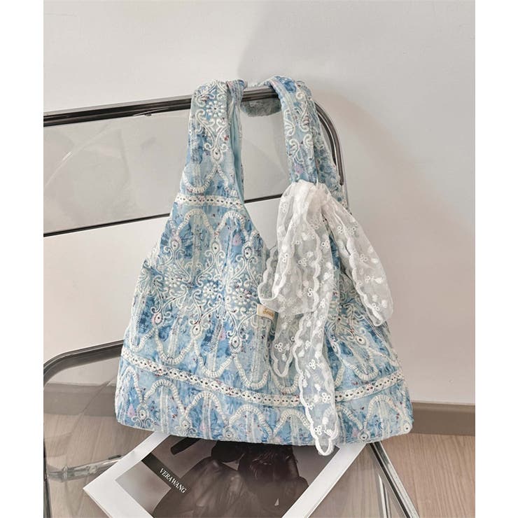 レース刺繍トートバッグ | aimoha  | 詳細画像19 