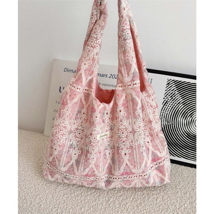 レース刺繍トートバッグ | aimoha  | 詳細画像24 