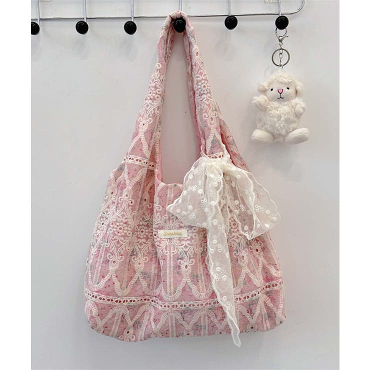 レース刺繍トートバッグ | aimoha  | 詳細画像28 