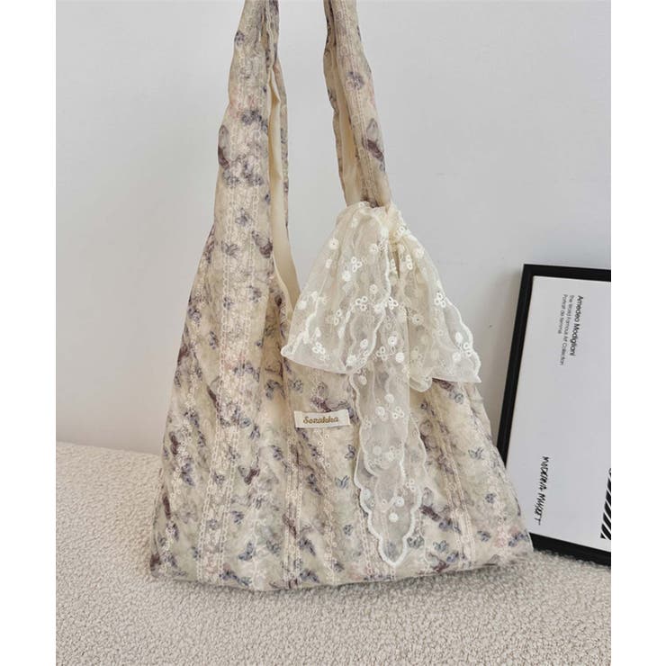 レース刺繍トートバッグ | aimoha  | 詳細画像6 