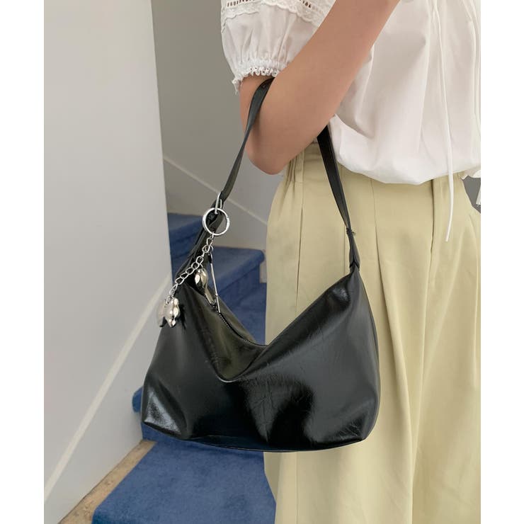 ハートリボンチャーム付きショルダーバッグ | aimoha  | 詳細画像19 