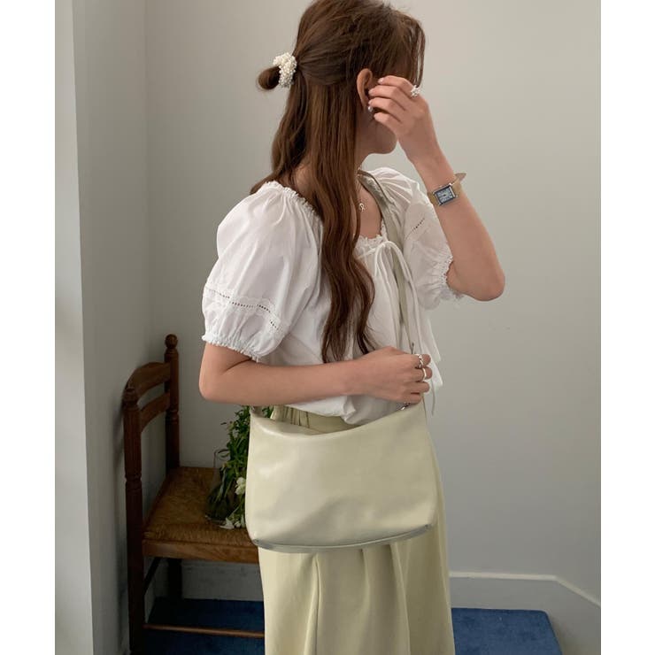 ハートリボンチャーム付きショルダーバッグ | aimoha  | 詳細画像6 