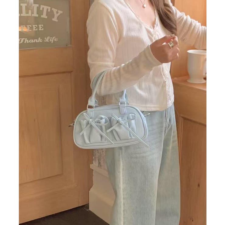 PU 2WAYショルダーバッグ ハンドバッグ | aimoha  | 詳細画像11 