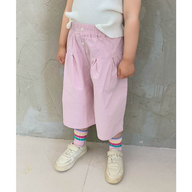 【aimoha-KIDS-】ワイドタックパンツ | aimoha kids | 詳細画像21 