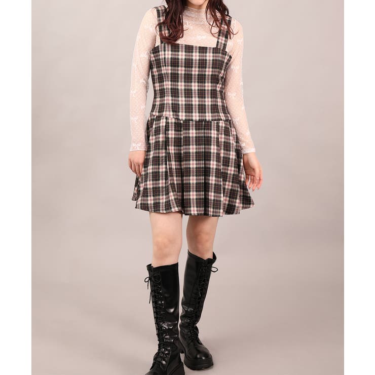 【HOOK】for girls  チェック柄ジャンパースカート ワンピース | HOOK | 詳細画像12 