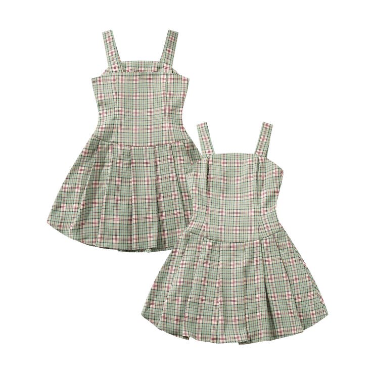 【HOOK】for girls  チェック柄ジャンパースカート ワンピース | HOOK | 詳細画像3 