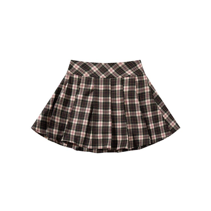 HOOK】for girls チェック柄ボックスプリーツスカート[品番