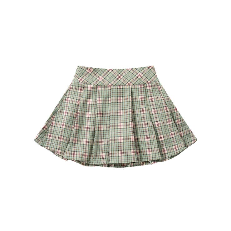 HOOK】for girls チェック柄ボックスプリーツスカート[品番