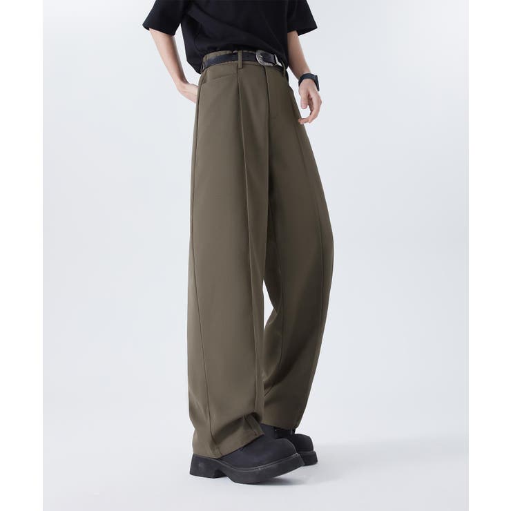 ゆったりスラックス[品番：XT000014277]｜aimoha men（アイモハ