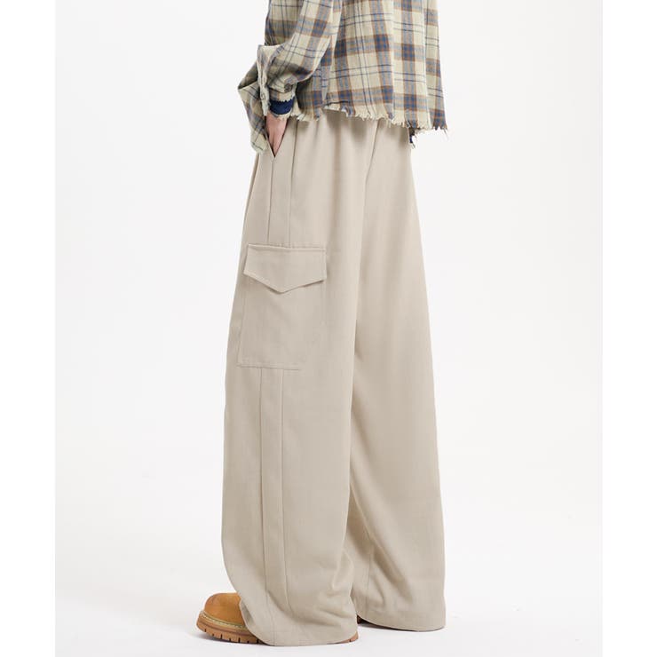 ワイドカーゴスラックス | aimoha men | 詳細画像11 