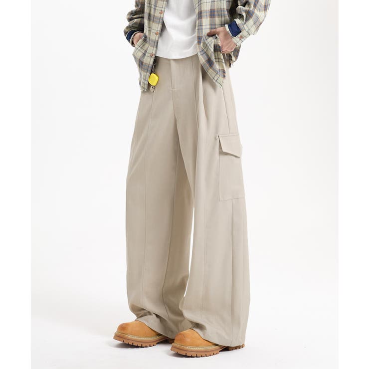 ワイドカーゴスラックス | aimoha men | 詳細画像14 