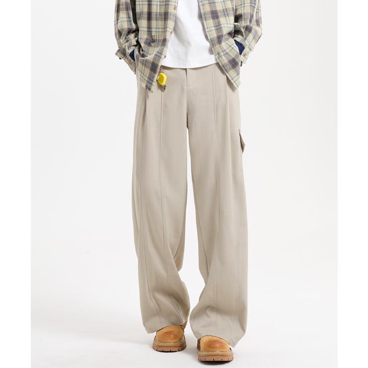 ワイドカーゴスラックス | aimoha men | 詳細画像15 