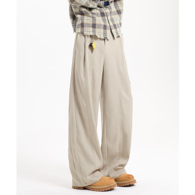 ライトベージュ | ワイドカーゴスラックス | aimoha men