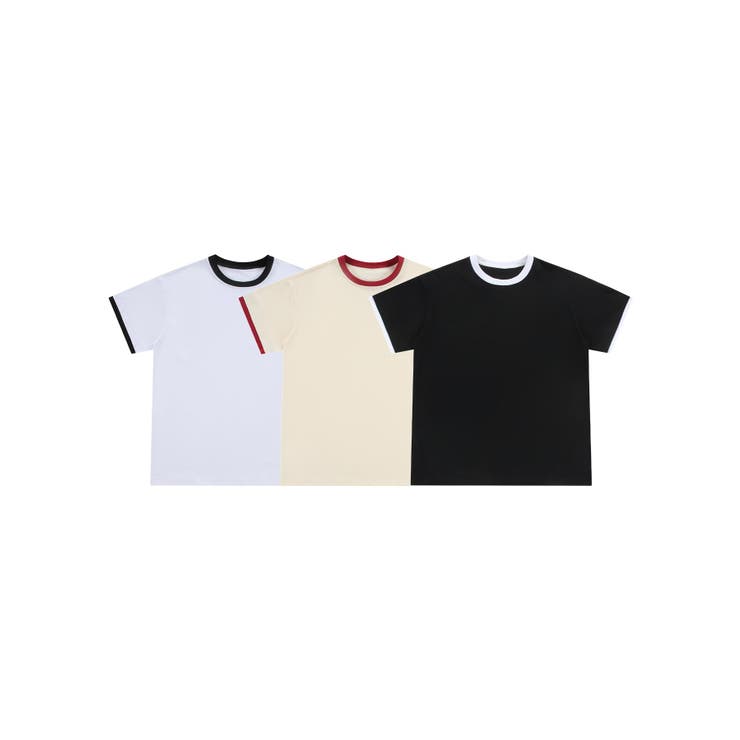 バインダーネックTシャツ[品番：XT000014291]｜aimoha men