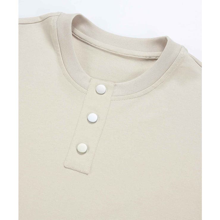 ヘンリーネック半袖Tシャツ | aimoha men | 詳細画像12 